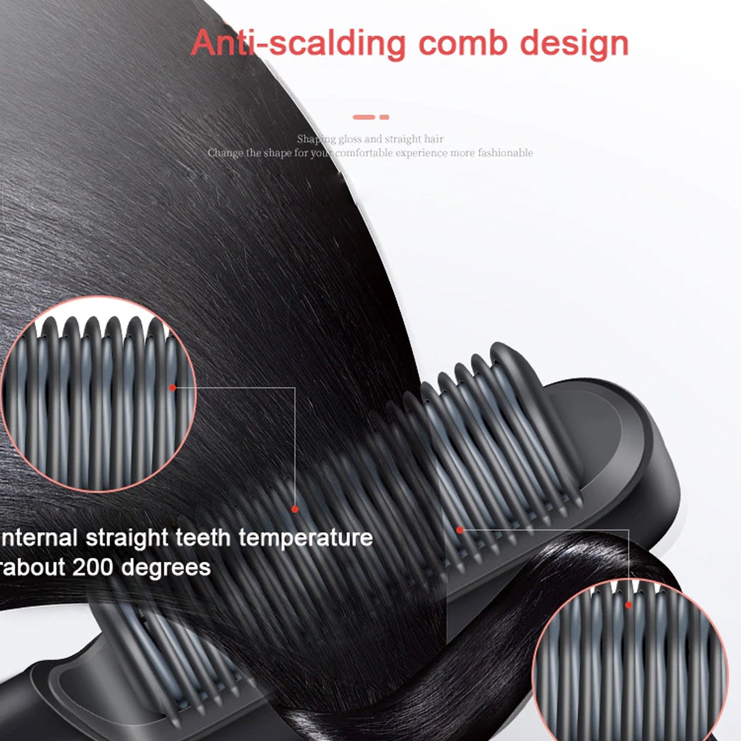 6168 Hqt-909B Hair Straightener Used While Massaging Hair Scalps And Head. DeoDap 6168 Hqt-909B Hair Straightener Used While Massaging Hair Scalps And Head. DeoDap